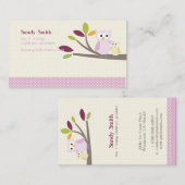 Carte D'appel PixDezines Maman + Baby owowers puériculture (Devant / Derrière)