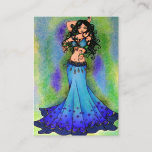 Carte D'appel Poissons Danseuse Du Ventre Signe Astrologique Dan