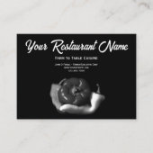 Carte D'appel Poivrons noirs et blancs Ferme à table Restaurant (Devant)