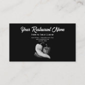 Carte D'appel Poivrons noirs et blancs Ferme à table Restaurant (Devant)