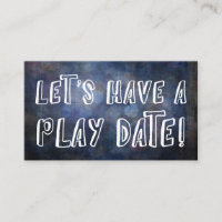 Police Joueuse Bleu foncé Grunge Mommy Date de jeu