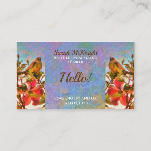 Carte d'appel Poolside Singer 2338 (Devant)