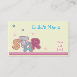 Carte d'appel pour enfants Stars