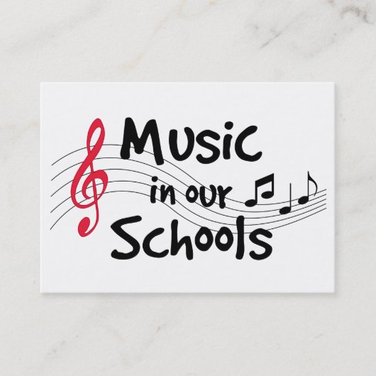 Carte d'appel pour la musique (Devant)