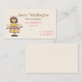 Carte d'appel pour maman Fairy Pretty Flower (Devant / Derrière)