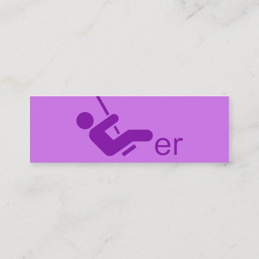 Carte d'appel pourpre Swinger (Dos)