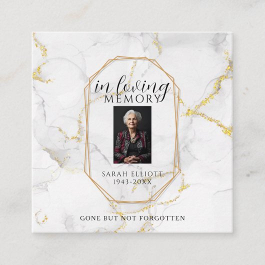 Carte D'appel Prayer in memory of loved one Card (Devant)