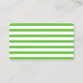 Carte D'appel Preppy Blue et Green Monogrammed (Dos)