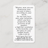 Carte D'appel Présentation (Dos)