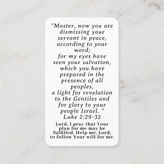 Carte D'appel Présentation (Dos)