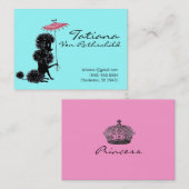 Carte D'appel * Princesse Blue/télécarte rose de couronne * (Devant / Derrière)