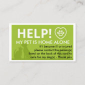 Carte D'appel Prise En Charge De Mes Informations D'Urgence Pour (Devant)