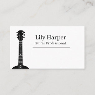 Carte D'appel Professeur de Guitare   Cours Électrique & Acousti