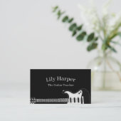 Carte D'appel Professeur de guitare | Leçons électriques et acou (Debout devant)