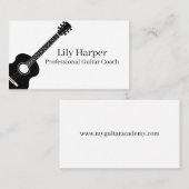 Carte D'appel Professeur de guitare | Leçons électriques et acou (Devant / Derrière)