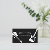 Carte D'appel Professeur de guitare | Leçons électriques et acou (Debout devant)