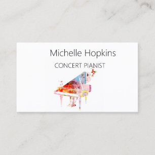 Carte D'appel Professeur de Musique Carton d'Invitation Touches