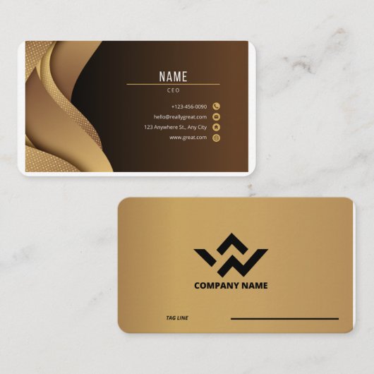 Carte d'appel professionnelle unique (Devant / Derrière)