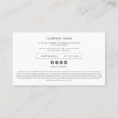 Carte D'appel Promo simple et simple de logo d'entreprise person (Dos)