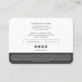 Carte D'appel Promo simple et simple de logo d'entreprise person (Dos)