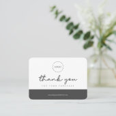 Carte D'appel Promo simple et simple de logo d'entreprise person (Debout devant)