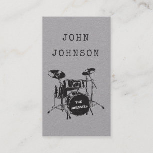 Carte D'appel Publicité de bande de percussion d'artiste de