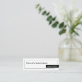 Carte D'appel QR Code Minimalist Graduate Graduate Name (Debout devant)