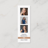 Carte D'appel QR Code Photo Diplôme Diplômé Nom du diplôme (Devant)