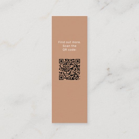 Carte D'appel QR Code Photo Diplôme Diplômé Nom du diplôme (Dos)