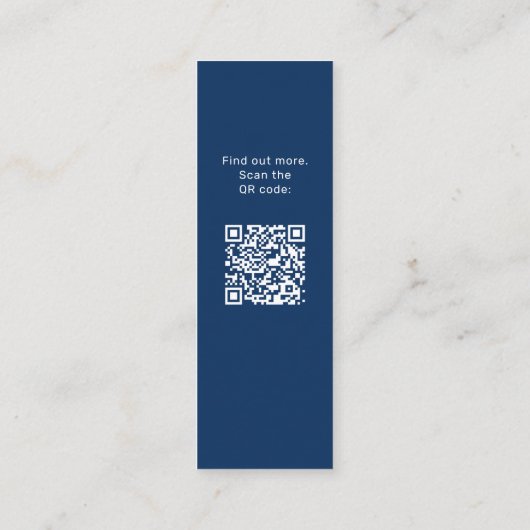 Carte D'appel QR Code Photo Diplôme Diplômé Nom du diplôme (Dos)