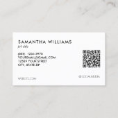 Carte D'appel QR Photo Armée militaire (Dos)