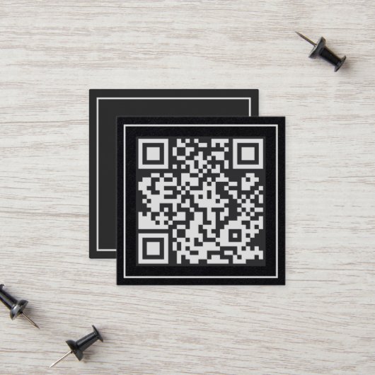 Carte D'appel QR Premium analysable (Devant/Arrière en situation)