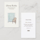 Carte D'appel Raffinage, réparation et élévateur de meubles (Devant / Derrière)