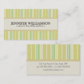 Carte D'appel Rayures customisées à la mode de télécartes de (Devant / Derrière)