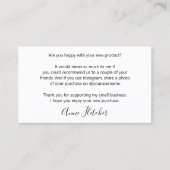 Carte D'appel Référence de fidélité du client Ajouter un logo (Devant)