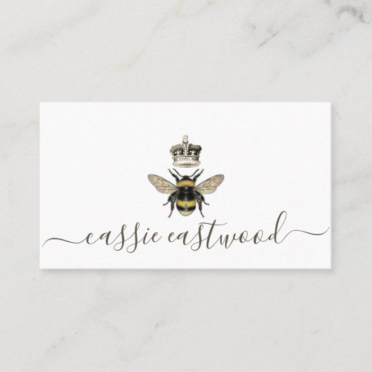 Carte D'appel Reine Abee Et Couronne (Devant)