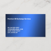 Carte D'appel Remplacement du pétrole (Dos)