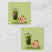 Carte D'appel Restez Calme Comme un Capybara (Devant / Derrière)