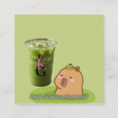 Carte D'appel Restez Calme Comme un Capybara (Dos)