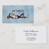 Carte D'appel Retired Rip Van Winkle image fun (Devant / Derrière)