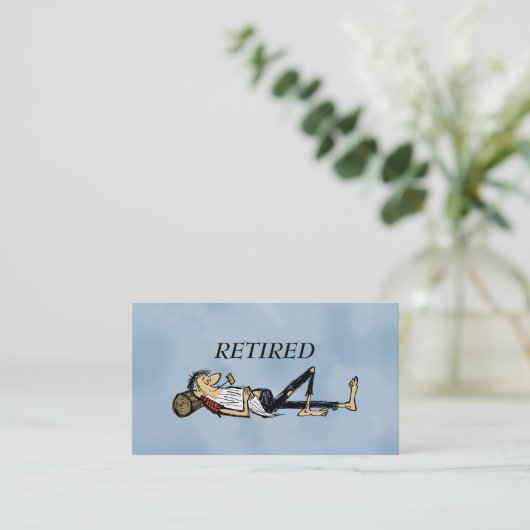 Carte D'appel Retired Rip Van Winkle image fun (Debout devant)