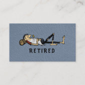 Carte D'appel Retirement - Rip Van Winkle image business (Devant)