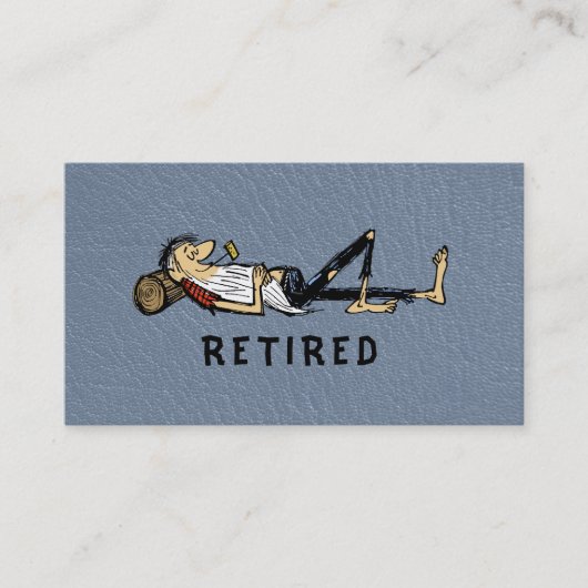 Carte D'appel Retirement - Rip Van Winkle image business (Devant)