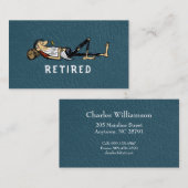 Carte D'appel Retirement - Rip Van Winkle image business (Devant / Derrière)