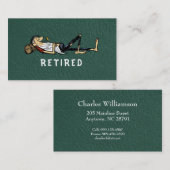 Carte D'appel Retirement - Rip Van Winkle image business (Devant / Derrière)