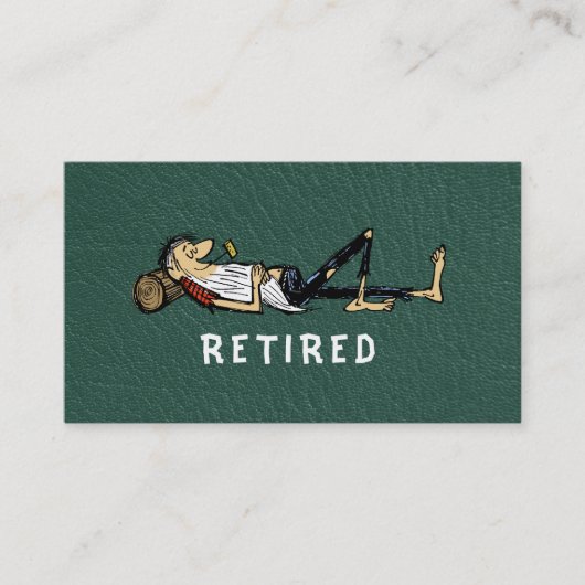 Carte D'appel Retirement - Rip Van Winkle image business (Devant)