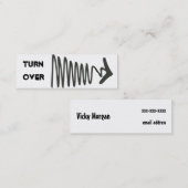 Carte D'appel Retournez la télécarte (Devant / Derrière)