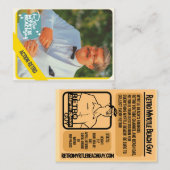 Carte D'appel Rétro de l'action (Devant / Derrière)