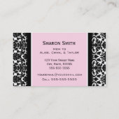 Carte D'appel Rétros télécartes de maman de damassé noire rose (Dos)