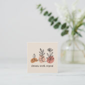 Carte D'appel Rêver. Travailler. Répéter (Debout devant)